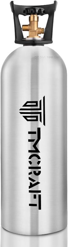 Photo 1 of TMCRAFT 20lb CO2 Tank, High Strength Aluminum Alloy Cylinder with CGA-320 Valve, DOT Approved Cylinder for Kegerator kit and Draft Beer Dispensing
