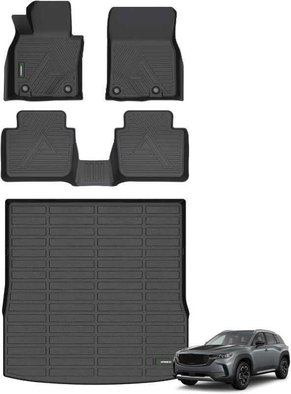 Photo 1 of ANBINGO® Floor Mats & Cargo Liner for 2025 2024 2023 Mazda CX-50 AWD (Non Hybrid) | All Weather TPE CX50 Floor Liners | 1st & 2nd Row Custom Mats Full Set | CX50 Accessories - Black
