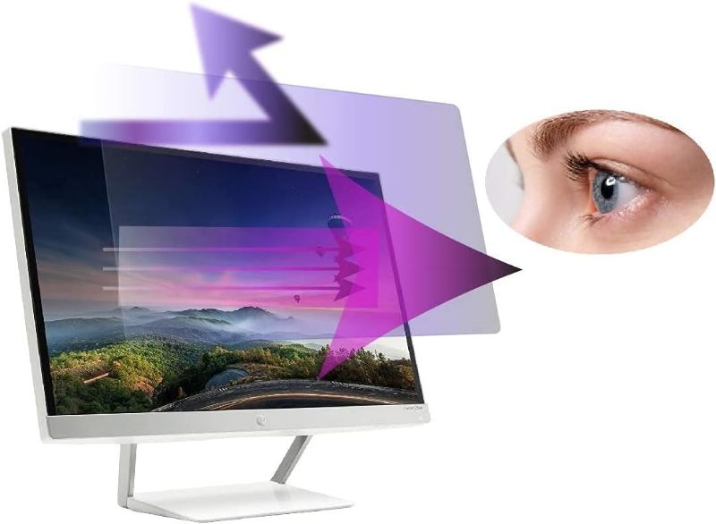 Photo 1 of Premium Anti Blue Light and Anti Glare Screen Protector (2 Pack) for 19 inches Monitor. Screen Protector Size is 16.1 inches Width x 10.1 inches Height. Easy and Bubble Free Installation
