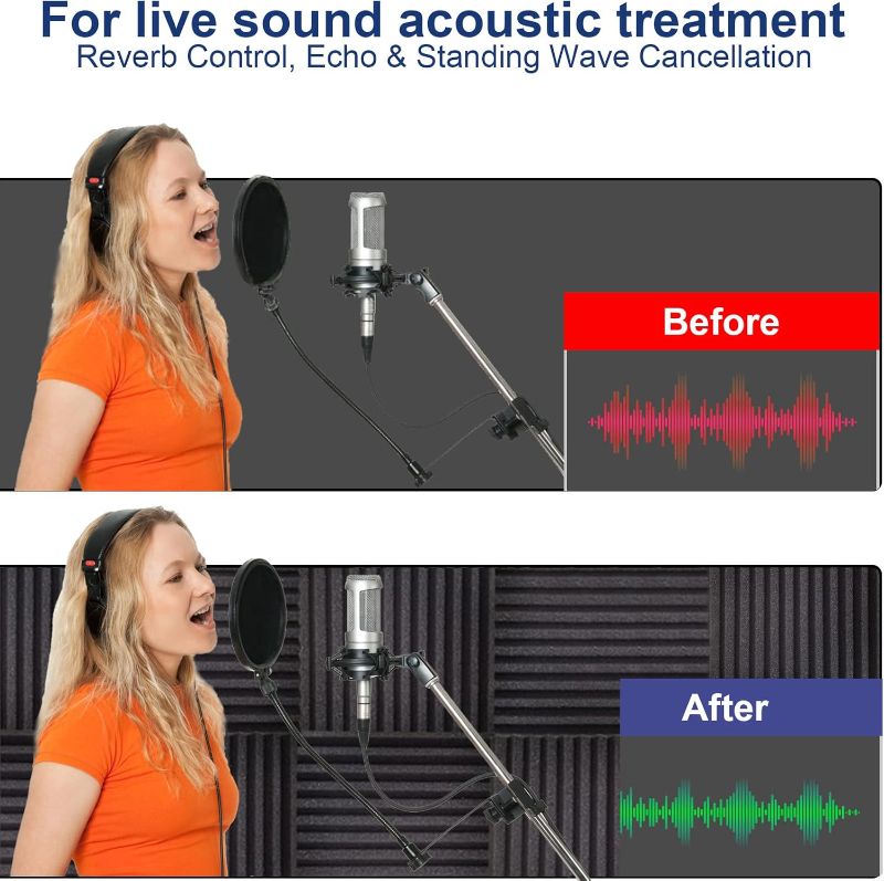 Photo 1 of Pack Acoustic Foam Panels. 11 Pack