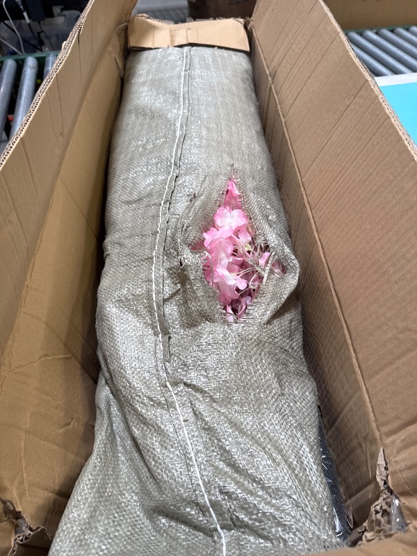 Photo 1 of Artificial Cherry Trees Indoor Decor: Handmade Natural Fake Cherry Blossom Pink Tree Outdoor for Party Wedding Christmas
