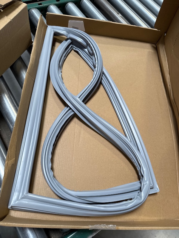 Photo 1 of Refrigerator Freezer Door Gasket (Gray) Replaces W10714545 Compatible with Whirlpool, Maytag, Kitchenaid, Kenmore, Kenmore Elite, Dacor Refrigerators