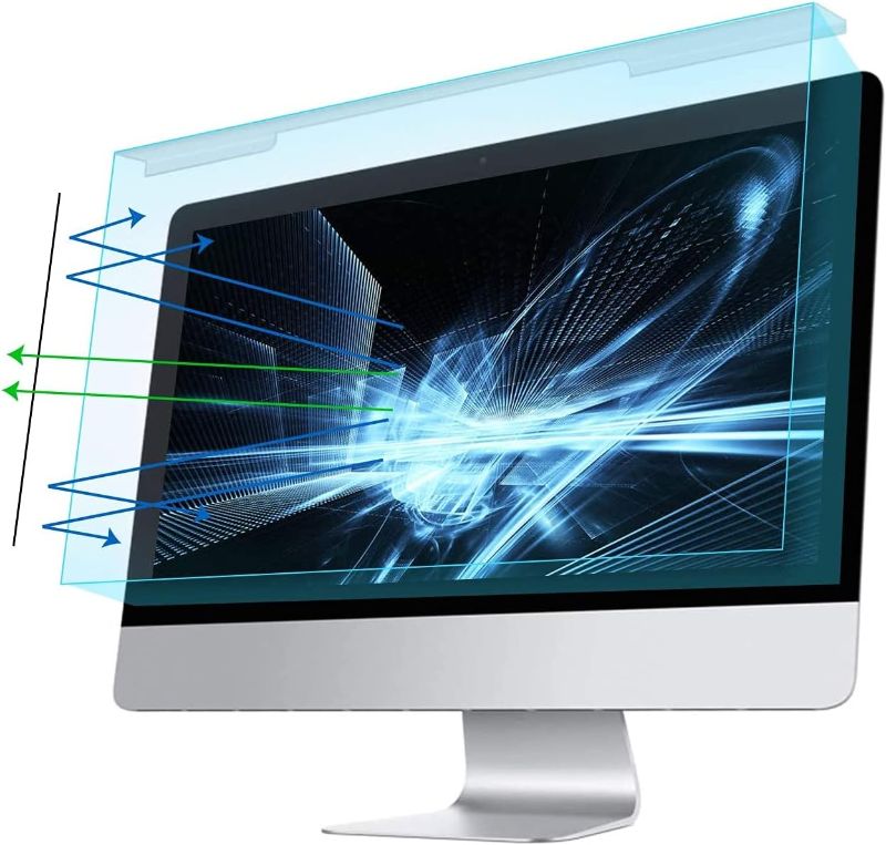 Photo 1 of MOSISO 20-22 inch Computer Blue Light Blocking Screen Protector Anti-UV Eye Protection Filter Film Panel for Diagonal 20,21.5,22 inch 16:9 Widescreen Desktop PC LED Monitor(19.29 x 12.48 inch/L x W)
