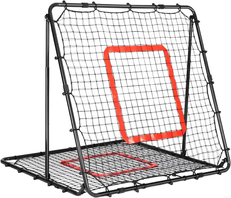 Photo 1 of Baseball and Softball Rebounder Net,Baseball Rebounder,Volleyball Rebounder,Pitch Back Net,Multi-Sport Training Rebound Screen,with Pitching Target,Easy Adjustable Angles

