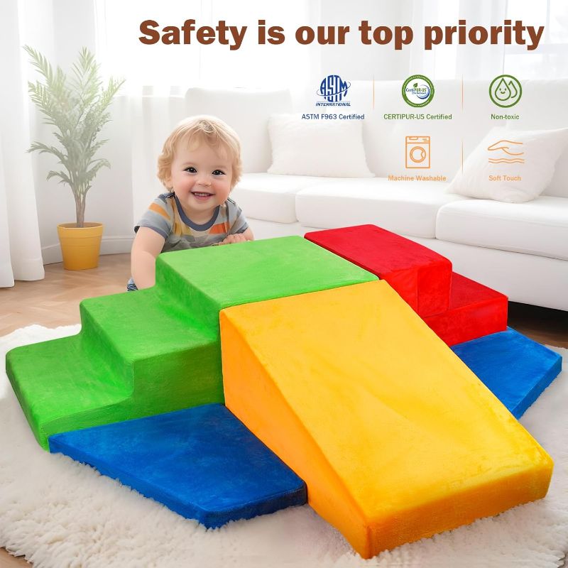 Photo 1 of 5-Piece Toddler Climbing Toys Indoor