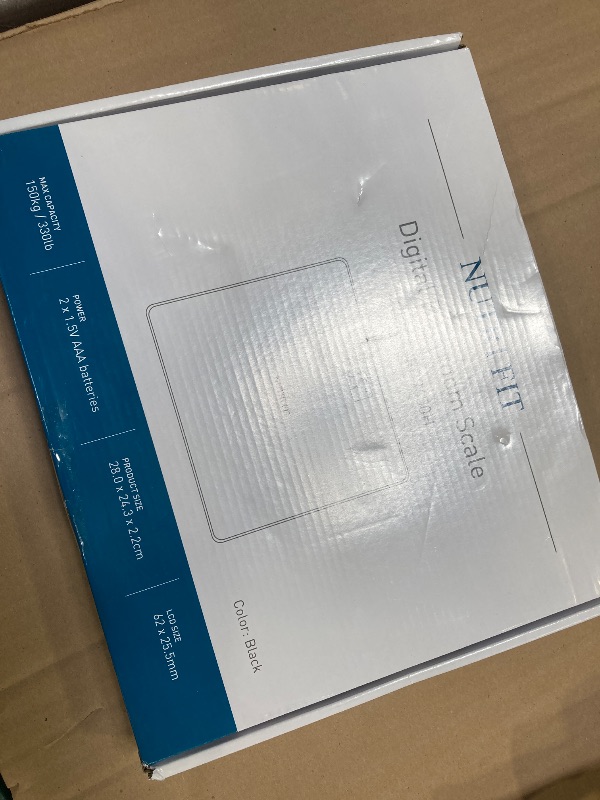 Photo 1 of NUTRI FIT Digital Bathroom Scale for Body Weight, Bath Scale for Accurate Weight Watching with Large LCD Display, Most Accurate for The Elderly Safe Home Use, 330 lbs