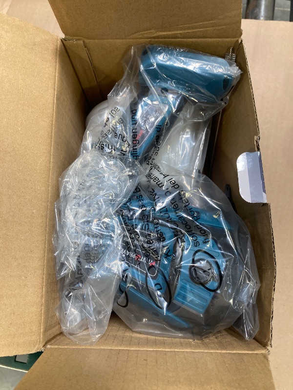 Photo 1 of Macallen Paint Sprayer Tool High Power Electric Spray Paint Gun Easy to Clean for Furniture Cabinets Fence Walls Door Garden Chairs Dark Blue (Not Include Battery)