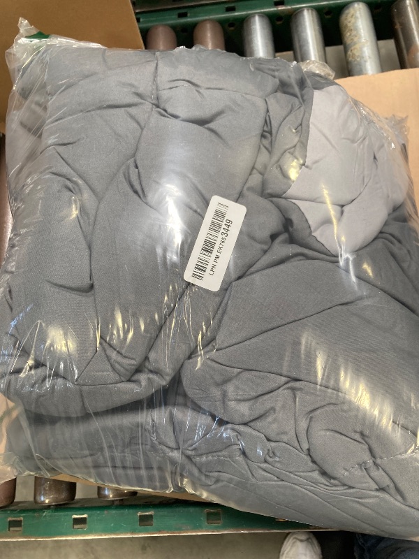 Photo 1 of Homelike Moment Comforters Queen Size - Grey Duvet Insert Down Alternative Bed Queen Comforter, Lightweight Bedding Comforters Full Size Quilted Soft All Season Reversible Dark Gray/Light Grey