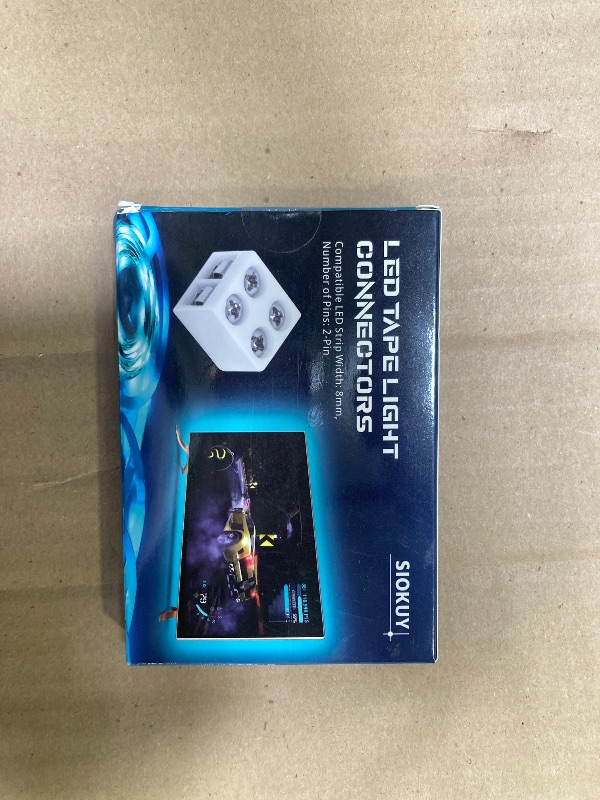 Photo 1 of 20 PCS 2-Pin 8mm Solderless LED Strip Connectors, Reliable and Easy-to-Install, Solidly Connected LED Light Connectors