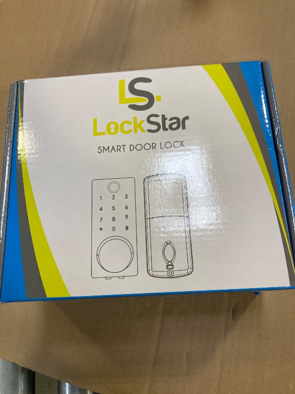 Photo 1 of LOCKSTAR® Smart Door Lock • Keyless Entry Deadbolt Door Lock • Multiple Entry Methods – APP • Fingerprint Touch ID • Keypad Code • Card FOB • Traditional Key • Smart Home Devices