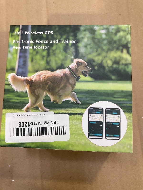 Photo 1 of Upgraded GPS Dog Fence & Tracking Collar System - No Subscription Required, Customizable Boundaries via App, Waterproof Rechargeable Collar with Remote Training, 1-Minute Setup, Long Battery Life