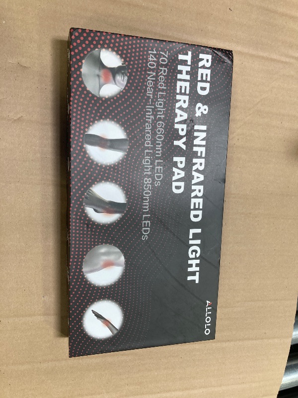 Photo 1 of ALLOLO Red Light Therapy for Body, 3-in-1 LED Bead with Timer Remote Control, 12.6"*6.3" 660nm&850nm Infrared Light Therapy for Body Pain Relief Wearable for Muscle Repair