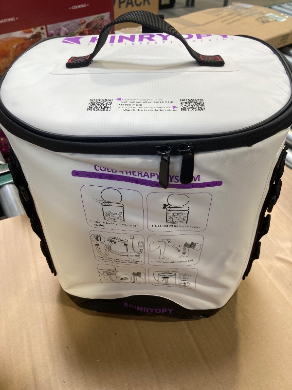 Photo 1 of Cold Therapy Machine with Programmable Timer, Portable Ice Machine for Knee After Surgery, Knee Replacement Recovery System, Cryotherapy Pain Relief w/Compression Pad for,Shoulder, Hip and Ankle