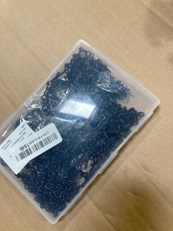 Photo 1 of YINGFENG 236 Inch Black Metal Hanging Chains and Hanging Basket Hooks Set for Bird Feeders, Birdbaths, Planters, Grow Lights, Lanterns, Wind Chime and Ornaments, Eye Screws, Chain Hooks DIY
