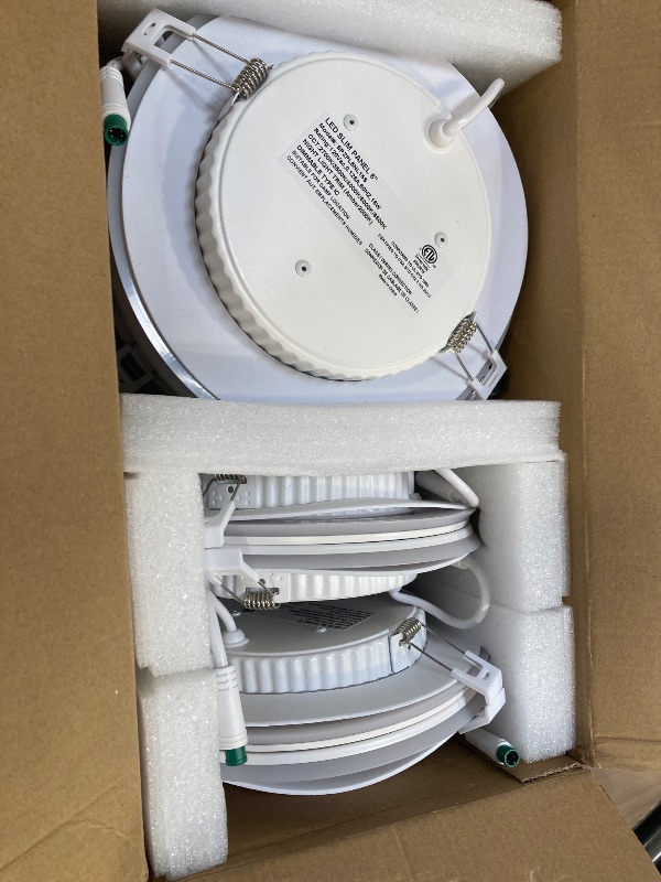 Photo 1 of Recessed Lighting with Night Light 6 Inch, 14W 1300 Lumen 5CCT Dimmable Ultra Thin LED Recessed lights, 2700K/3500K/4000K/5000K/6500K Canless Downlight Light, CRI 90, ETL & FCC (6 Inch- 12 Pack)