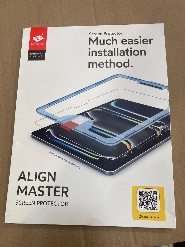 Photo 1 of bersem Screen Protector Compatible with iPad Air 13 Inch M3 2025 / M2 2024, Tempered Glass, Ultra Clear, Anti-Scratch, Case Friendly, EZ Kit, 1 Pack
