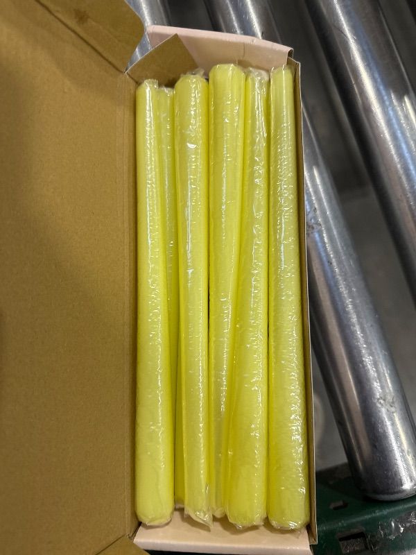 Photo 1 of 10 Inch Yellow Taper Candles for Summer Parties, 10 Packs Unscented Candlesticks for Dinner Birthday Seasonal Celebration and Home Decoration