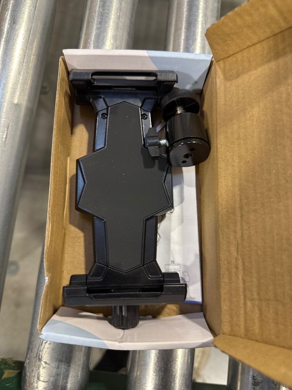 Photo 1 of KDD iPad and Phone Tripod Mount Adapter with Ball Head, iPad Holder for Tripod, 360 Rotatable Tablet Clamp Mount fits iPad Pro 12.9, Air Mini 3 4, Galaxy Tab, Surface Pro, Selfie Stick(5.3-10.6")