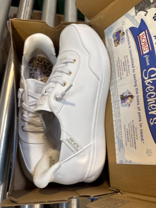Photo 1 of Skechers Women's Hands Free Slip-Ins Skip B Cute Classic Sneaker, White, 11 Wide