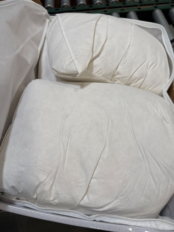 Photo 1 of AiAngu Canadian Luxury Goose Down Pillow Standard Size, 750 Fill Power, 100% Cotton with Teflon Shell- Ultra Comfort Sleep Pillows - Bed Pillows for Back, Stomach(White,Standard(Pack of 2))