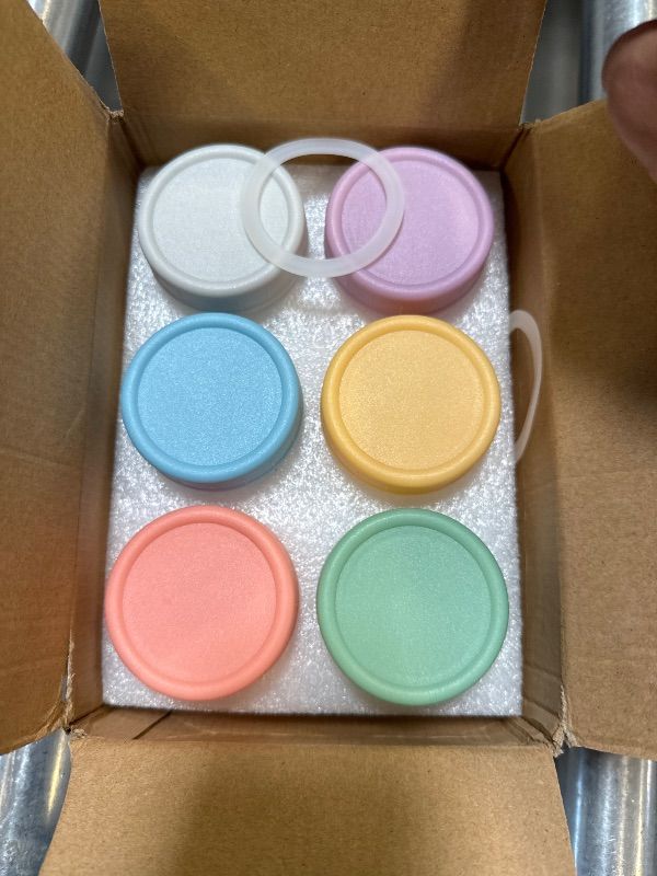 Photo 1 of 6 Pack Salad Dressing Container To Go, 1.7oz Small Glass Dressing Containers with Lids,Glass Condiment Containers for Lunch Box, Dipping Sauce Containers for Food, Salad Jars with Lids Meal Prep