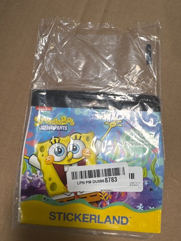 Photo 1 of SpongeBob Stickers for Kids ~ Over 240 SpongeBob Stickers Pack Bundle For Party Supplies Party Favors Birthdays And More | SpongeBob SquarePants Party Decorations