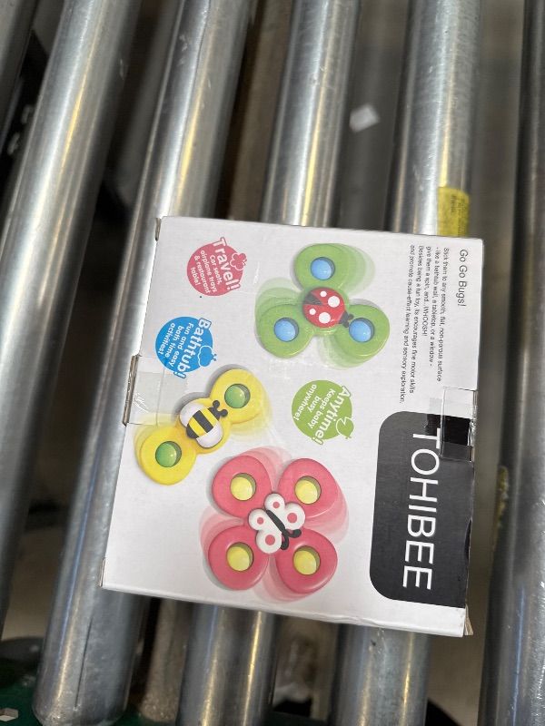 Photo 1 of 3PCS Suction Cup Spinner Toys for 1 2 Year Old Boys Spinning Toys Baby Toys 12-18 Months Sensory Toys for Toddlers 1-3 Easter Basket Stuffers Gifts for 1 Year Old Girls