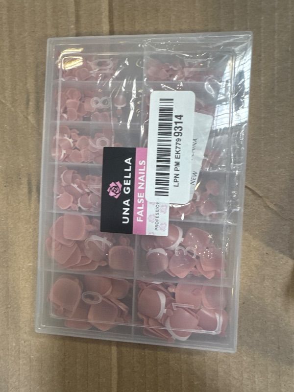 Photo 1 of UNA GELLA French Toe Nail Press Ons 312pcs Peach Pink Full Cover Toe Nail Tips Press On Nails Soft Gel Fake Toe Nails Tips Gel Toe Nail Tips Fake Acrylic Toenails For Nail Extensions 12 Sizes