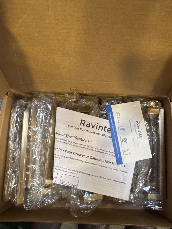 Photo 1 of Ravinte 30 Pack Solid 5 Inch Center to Center Slim Square Bar Drawer Handles Kitchen Cabinet Handles Drawer Pulls Kitchen Cabinet Hardware Kitchen Handles Champagne Bronze Cabinet Pulls