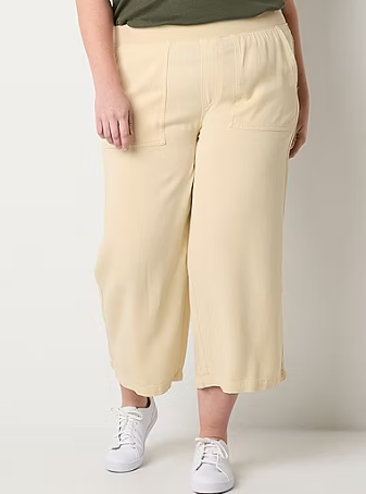 Photo 1 of St. John's Bay Wide Leg Womens High Rise Plus Capri Pant 2xl
