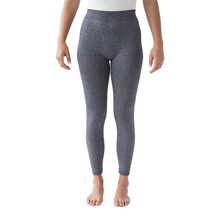 Photo 1 of MUK LUKS Women's Faux Denim Legging Grey Pants 2X/3X-Regular
