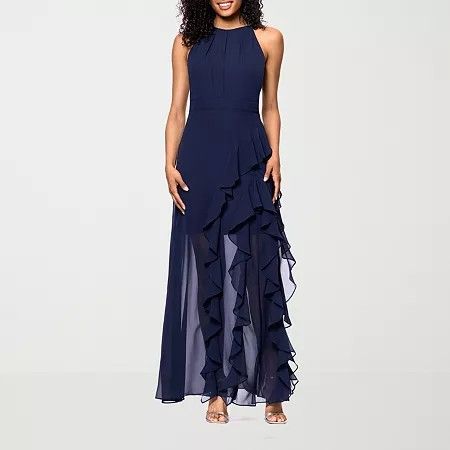 Photo 1 of DJ Jaz Womens Sleeveless Evening Gown, 14, Blue
