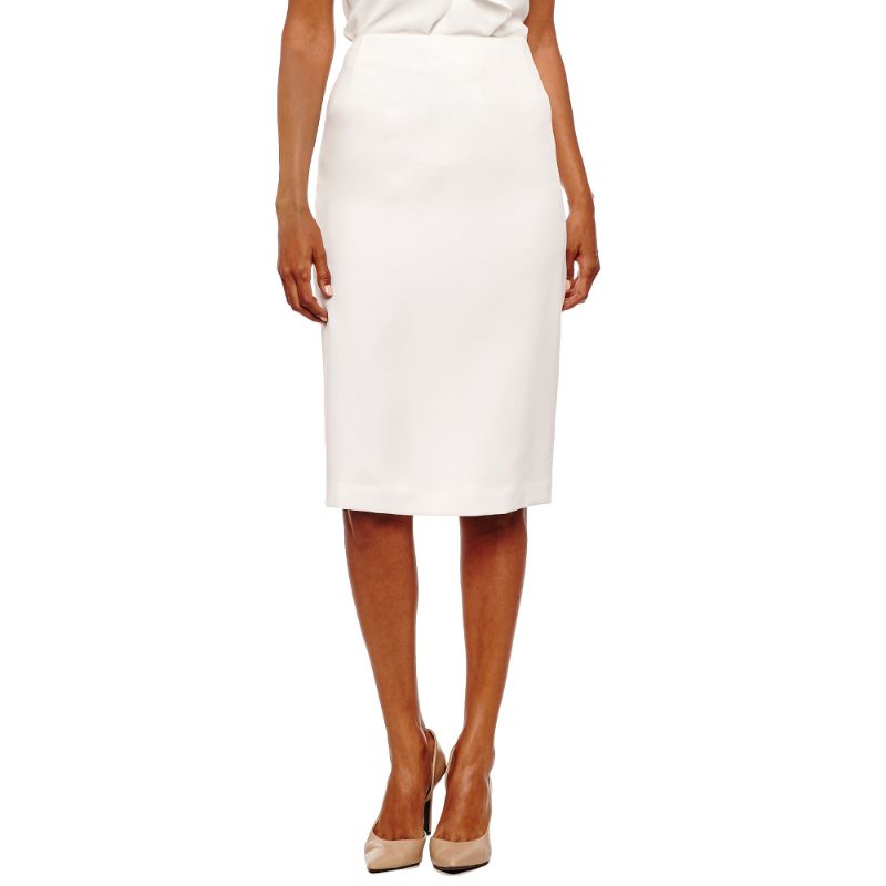Photo 1 of Black Label by Evan-Picone Womens Mid Rise Pencil Skirt, 14, White
