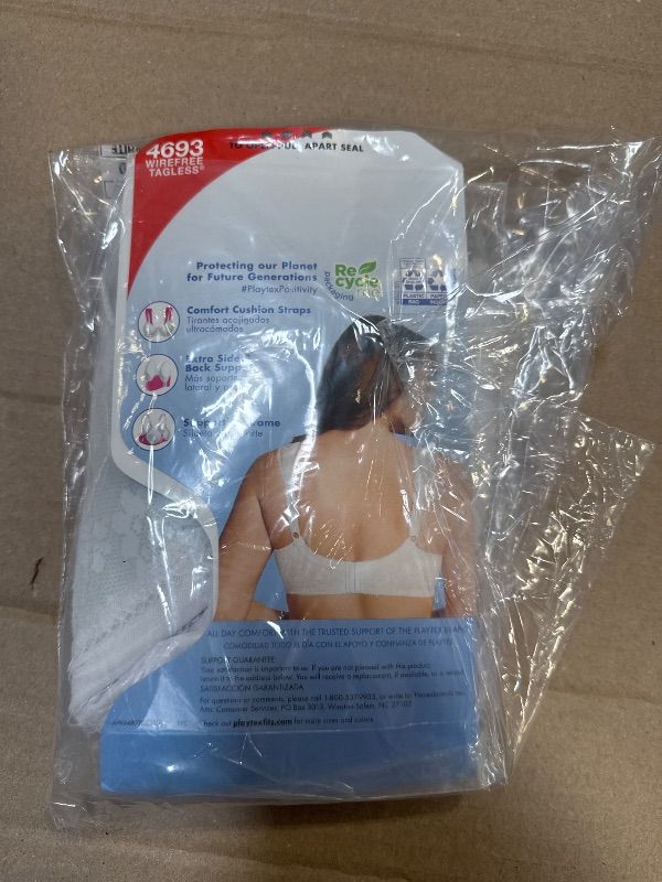 Photo 1 of Playtex 18 Hour Original Comfort Strap Wirefree Bra 38D White