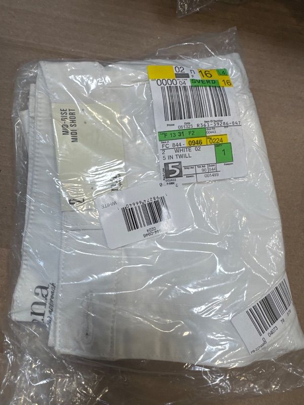 Photo 1 of A.n.a Womens 5" Mid Rise Chino Short, 2, White

