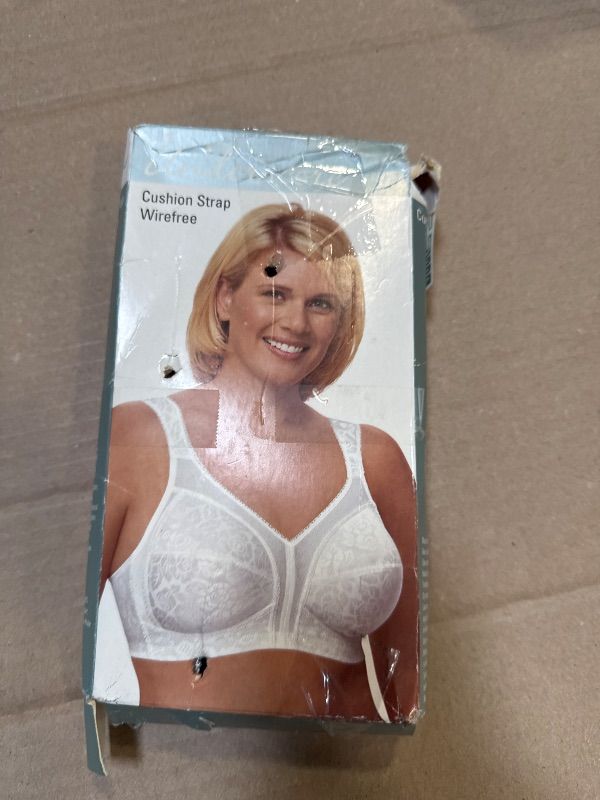 Photo 1 of Underscore Cushion Strap Unlined Wireless Full Coverage Bra 2788, 40B, White
