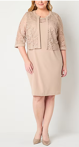 Photo 1 of Maya Brooke Womens Jacket Dress Plus 16W