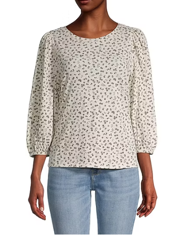 Photo 1 of a.n.a Womens Round Neck 3/4 Sleeve Top xl