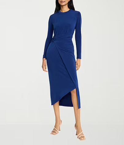Photo 1 of London Style Womens Long Sleeve High-Low Sheath Dress 18