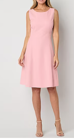 Photo 1 of Black Label by Evan-Picone Womens Sleeveless Fit + Flare Dress 18