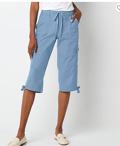 Photo 1 of St. John's Bay Womens Mid Rise Tall Capri Pant 20T
