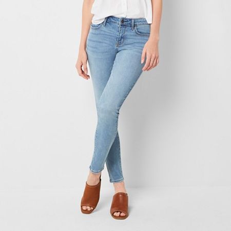 Photo 1 of A.n.a Womens Mid Rise Skinny Fit Jegging Jean, 16, Blue
