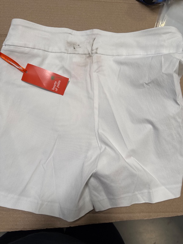 Photo 1 of Hearts of Palm Women's Essential Tech Stretch Short, White, 18
