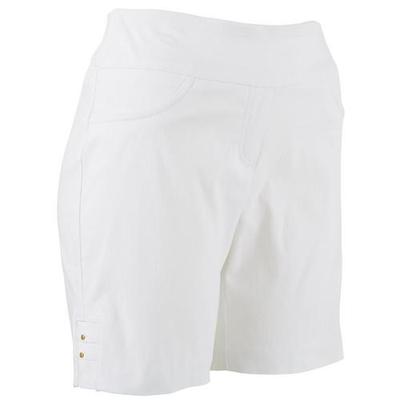 Photo 1 of Hearts of Palm Women's Essential Tech Stretch Short, White, 18
