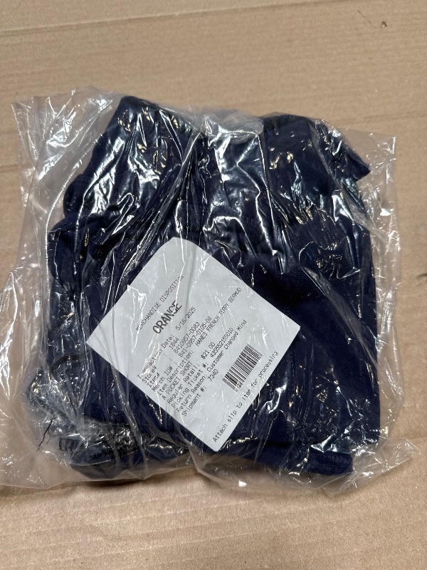 Photo 1 of Hanes Women's French Terry Bermuda Pocket Short, Large, Navy