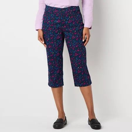 Photo 1 of St. John's Bay Secretly Slender Womens Mid Rise Capri Pants, 4 Petite, 