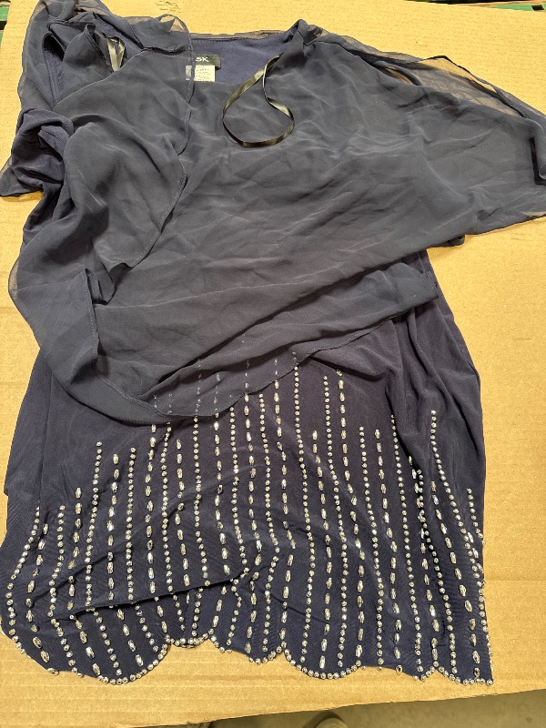 Photo 1 of Size M/ MSK Womens 3/4 Sleeve Beaded Sheath Dress
