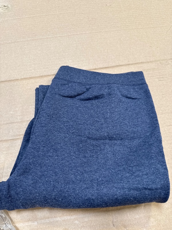 Photo 1 of Hanes EcoSmart Women's Fleece Sweatpants with Open Bottom Legs, 30.5" Navy Heather S
