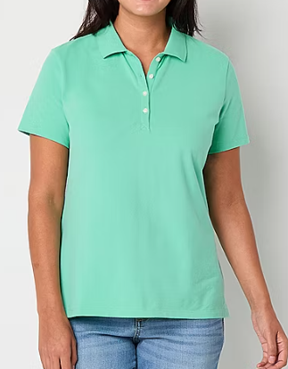 Photo 1 of St. John's Bay Womens Short Sleeve Polo Shirt xxl