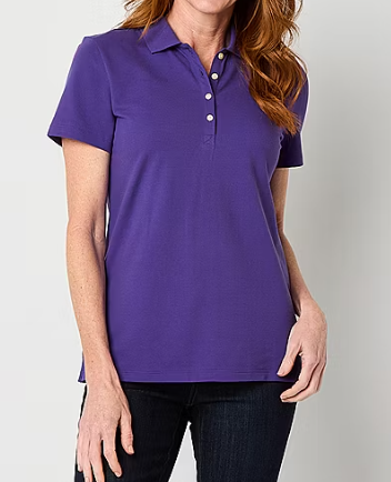 Photo 1 of St. John's Bay Womens Short Sleeve Polo Shirt xl
